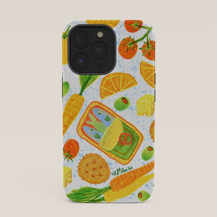 Kitchen Snacks & Apps in Orange & White iPhone Case Gallery Image 35