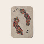Two Tigers -- Ukiyo-e Style Bath Mat Gallery Image 1