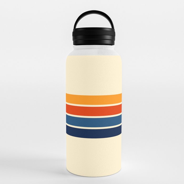 Classic Retro Stripes Water Bottle Gallery Image 6