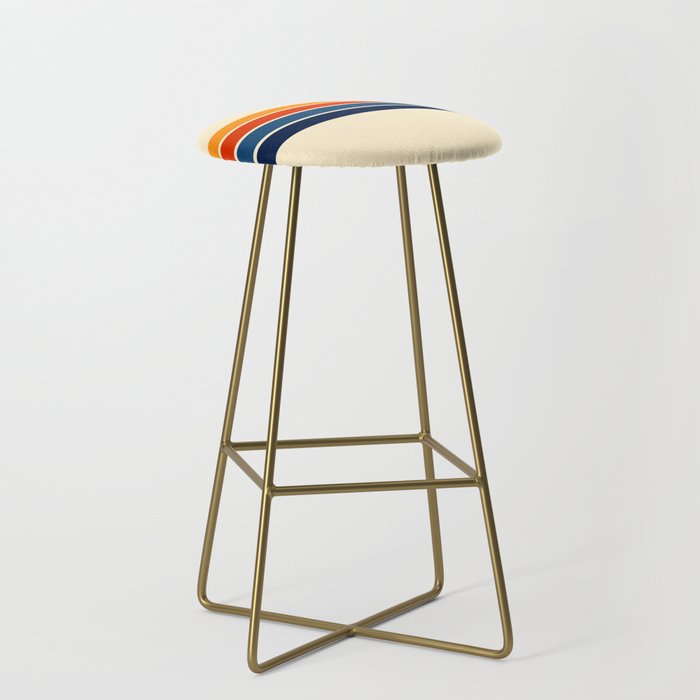 Classic Retro Stripes Stool Gallery Image 2