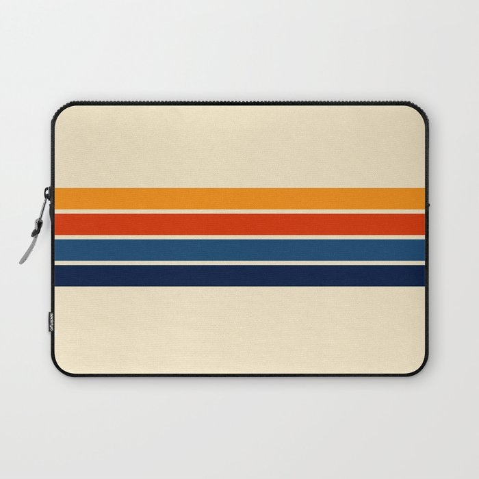 Classic Retro Stripes Laptop Sleeve Gallery Image 1