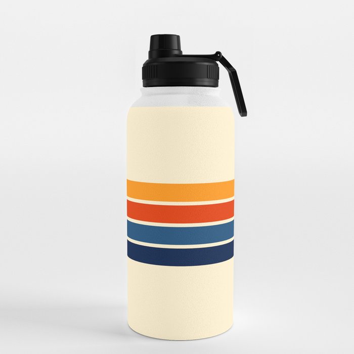Classic Retro Stripes Water Bottle Gallery Image 5