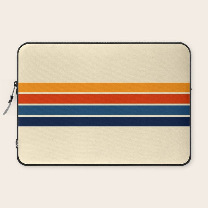 Classic Retro Stripes Laptop Sleeve Gallery Image 2