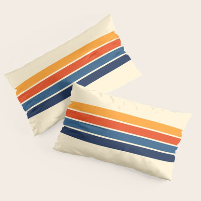 Classic Retro Stripes Pillow Sham Gallery Image 2