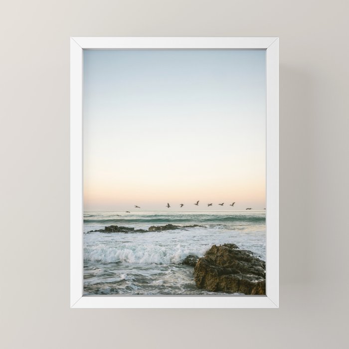 Birds at sunset | Playa Santa Teresa Costa Rica | Travel photography Mini Art Print Gallery Image 4