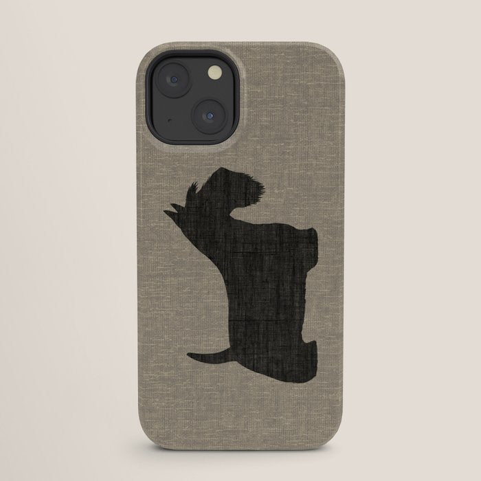 Scottish Terrier | Black Scottie Dog Silhouette iPhone Case Gallery Image 25