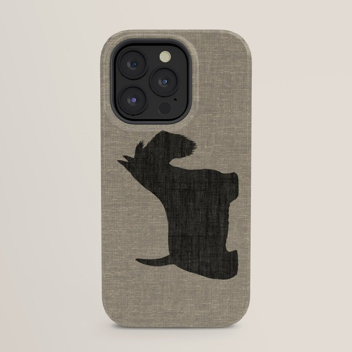 Scottish Terrier | Black Scottie Dog Silhouette iPhone Case Gallery Image 31
