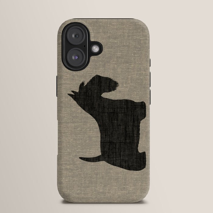 Scottish Terrier | Black Scottie Dog Silhouette iPhone Case Gallery Image 13