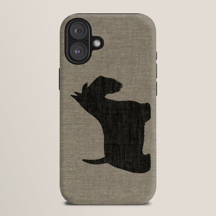 Scottish Terrier | Black Scottie Dog Silhouette iPhone Case Gallery Image 10
