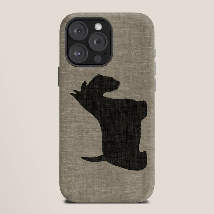 Scottish Terrier | Black Scottie Dog Silhouette iPhone Case Gallery Image 12