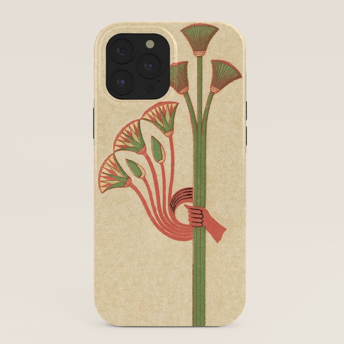 Egyptian Papyrus Plants and Lotus Flowers iPhone Case Gallery Image 40