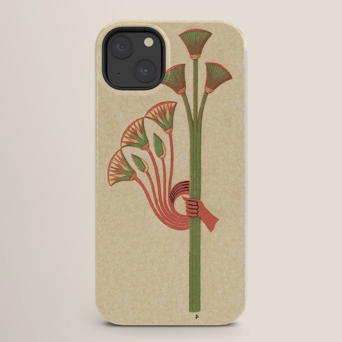 Egyptian Papyrus Plants and Lotus Flowers iPhone Case Gallery Image 26