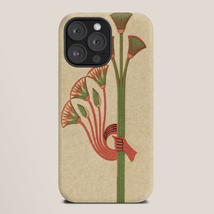 Egyptian Papyrus Plants and Lotus Flowers iPhone Case Gallery Image 20