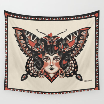 Queen of my heart (black hair) Wall Tapestry Gallery Image 1