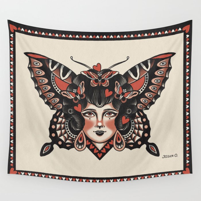 Queen of my heart (black hair) Wall Tapestry Gallery Image 4