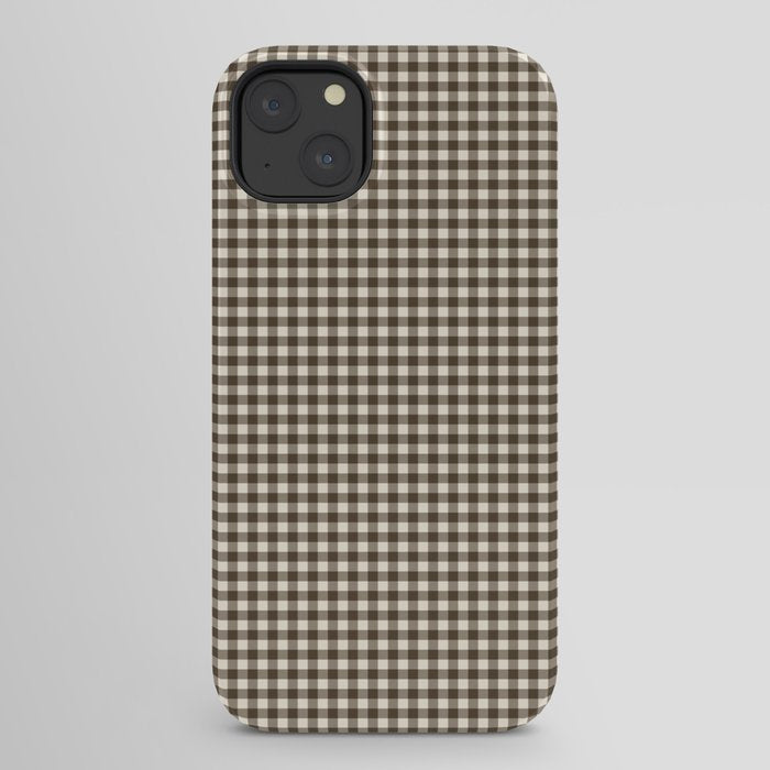 brown gingham iPhone Case Gallery Image 22