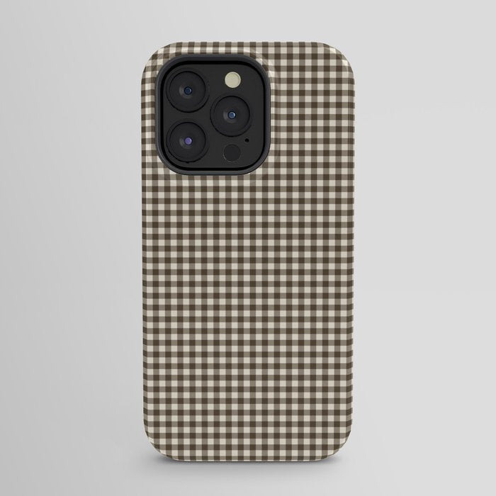 brown gingham iPhone Case Gallery Image 31
