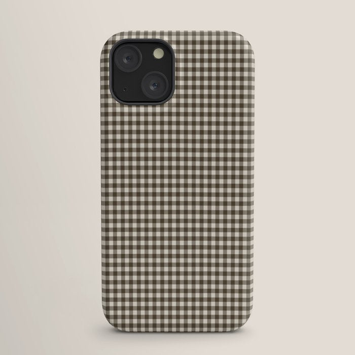brown gingham iPhone Case Gallery Image 17