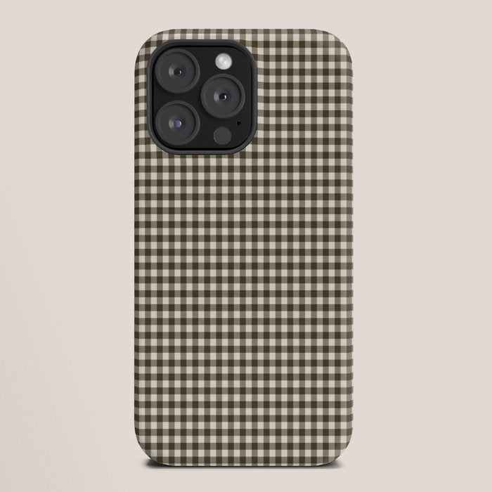 brown gingham iPhone Case Gallery Image 20