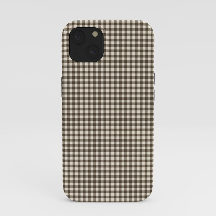 brown gingham iPhone Case Gallery Image 37