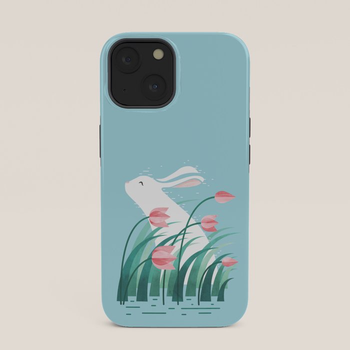 Rabbit Resting, Sky Blue Version iPhone Case Gallery Image 33