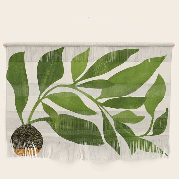 The Wanderer - House Plant Illustration Wall Hanging Gallery Image 2