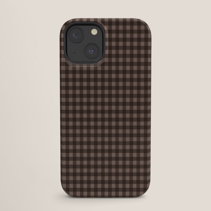 Gingham Plaid Pattern - Earthy Brown iPhone Case Gallery Image 25