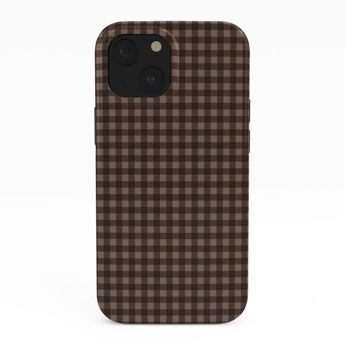 Gingham Plaid Pattern - Earthy Brown iPhone Case Gallery Image 38