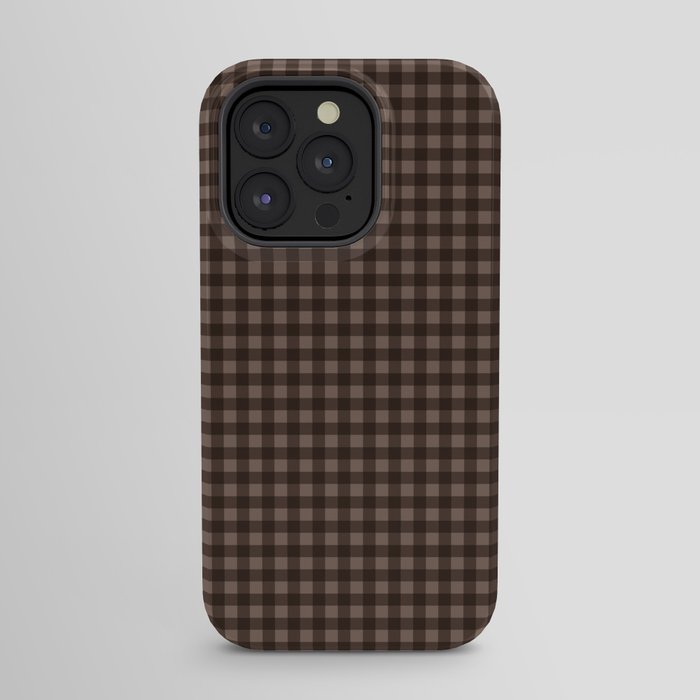 Gingham Plaid Pattern - Earthy Brown iPhone Case Gallery Image 31
