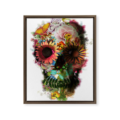 Skull 2 R Framed Canvas Print Gallery Image 17