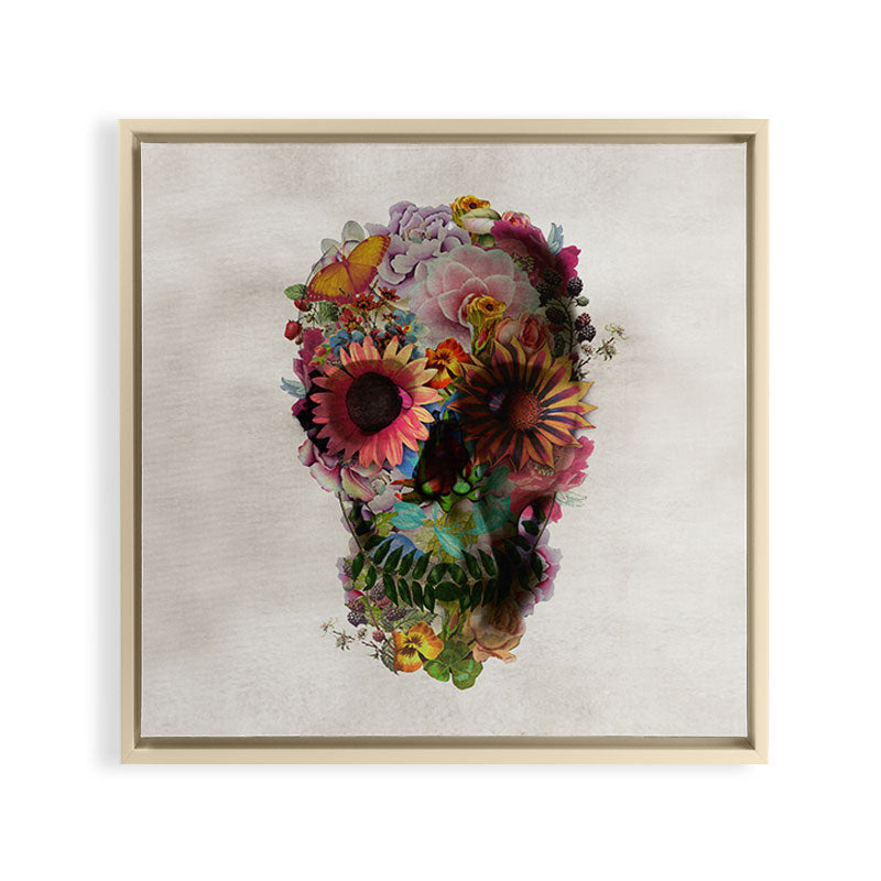 Skull 2 R Framed Canvas Print Gallery Image 24