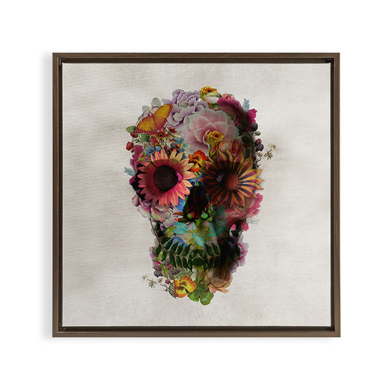 Skull 2 R Framed Canvas Print Gallery Image 15