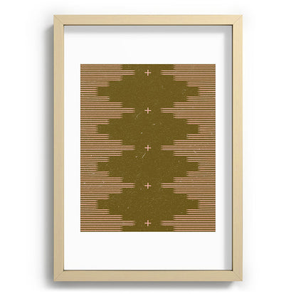 Southwestern Minimalist Retro Green & Pink Framed Art Print Gallery Image 97