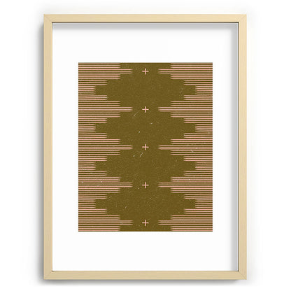 Southwestern Minimalist Retro Green & Pink Framed Art Print Gallery Image 100