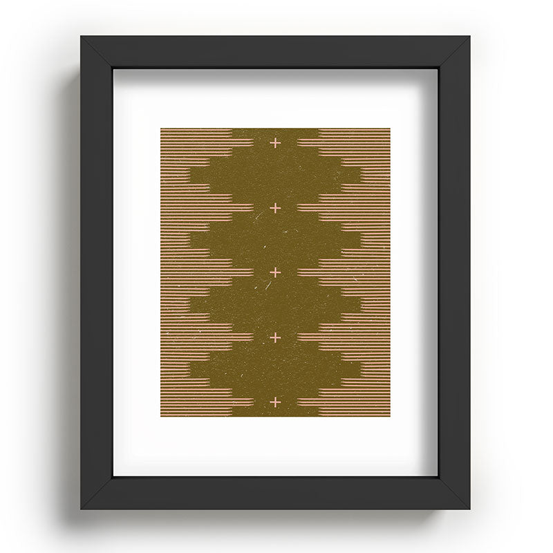 Southwestern Minimalist Retro Green & Pink Framed Art Print Gallery Image 78