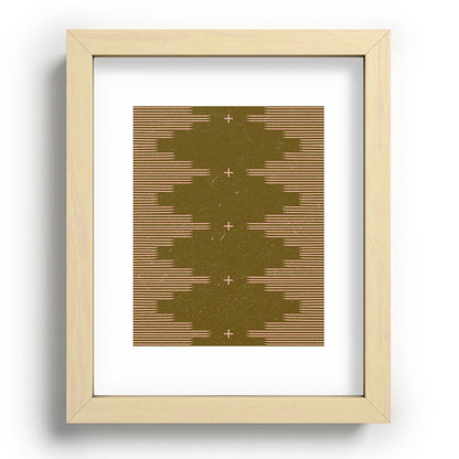 Southwestern Minimalist Retro Green & Pink Framed Art Print Gallery Image 96
