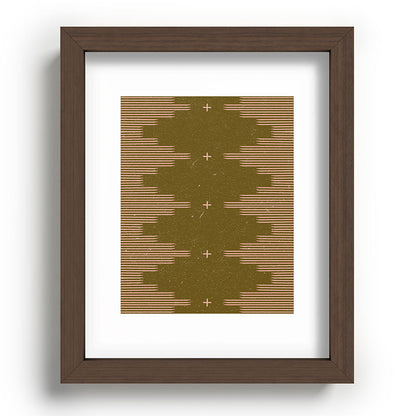 Southwestern Minimalist Retro Green & Pink Framed Art Print Gallery Image 88