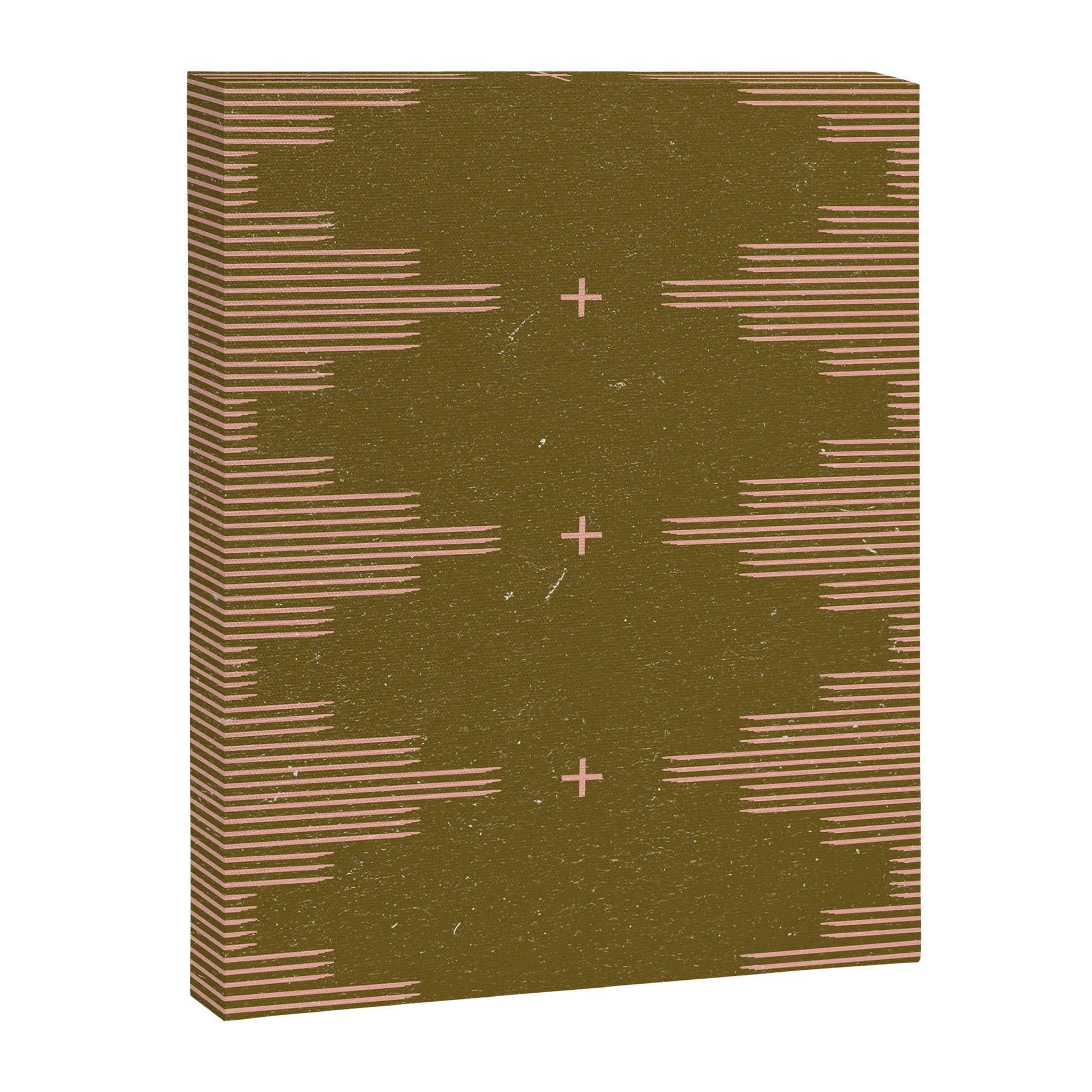 Southwestern Minimalist Retro Green & Pink Canvas Print Gallery Image 5
