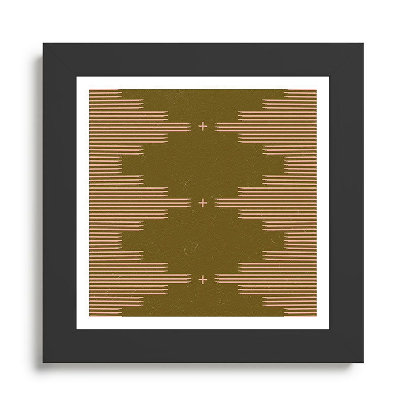 Southwestern Minimalist Retro Green & Pink Framed Art Print Gallery Image 46