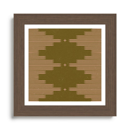 Southwestern Minimalist Retro Green & Pink Framed Art Print Gallery Image 57