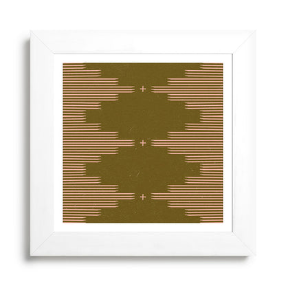 Southwestern Minimalist Retro Green & Pink Framed Art Print Gallery Image 79
