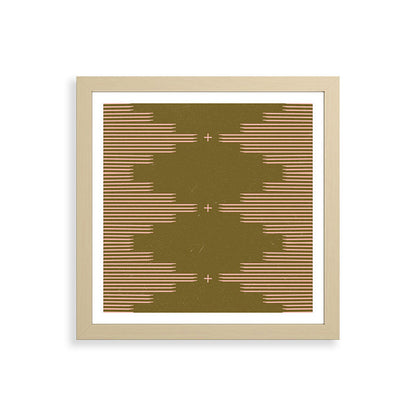 Southwestern Minimalist Retro Green & Pink Framed Art Print Gallery Image 71
