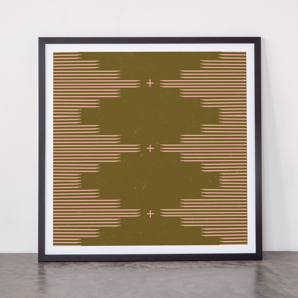 Southwestern Minimalist Retro Green & Pink Framed Art Print Gallery Image 55