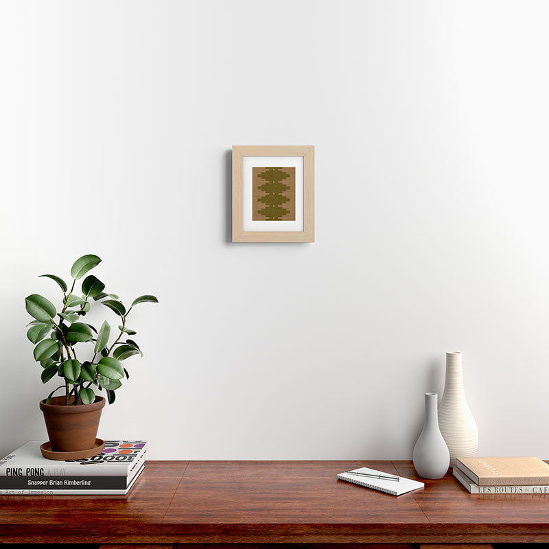 Southwestern Minimalist Retro Green & Pink Framed Art Print Gallery Image 59