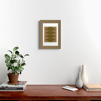 Southwestern Minimalist Retro Green & Pink Framed Art Print Gallery Image 52