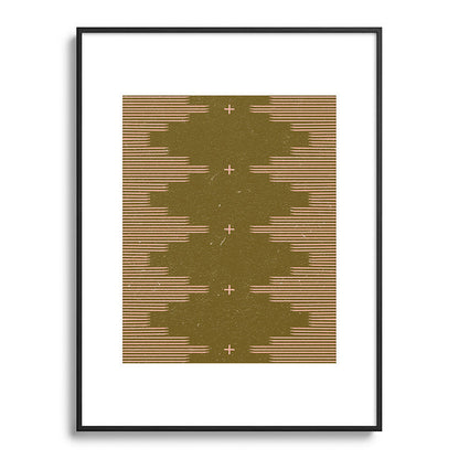 Southwestern Minimalist Retro Green & Pink Framed Art Print Gallery Image 116