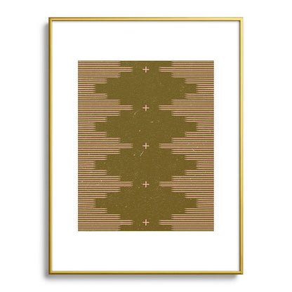 Southwestern Minimalist Retro Green & Pink Framed Art Print Gallery Image 124