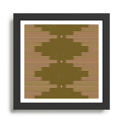Southwestern Minimalist Retro Green & Pink Framed Art Print Gallery Image 2