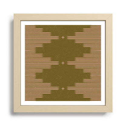Southwestern Minimalist Retro Green & Pink Framed Art Print Gallery Image 24