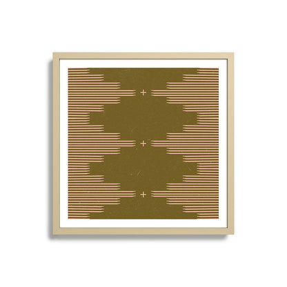 Southwestern Minimalist Retro Green & Pink Framed Art Print Gallery Image 27